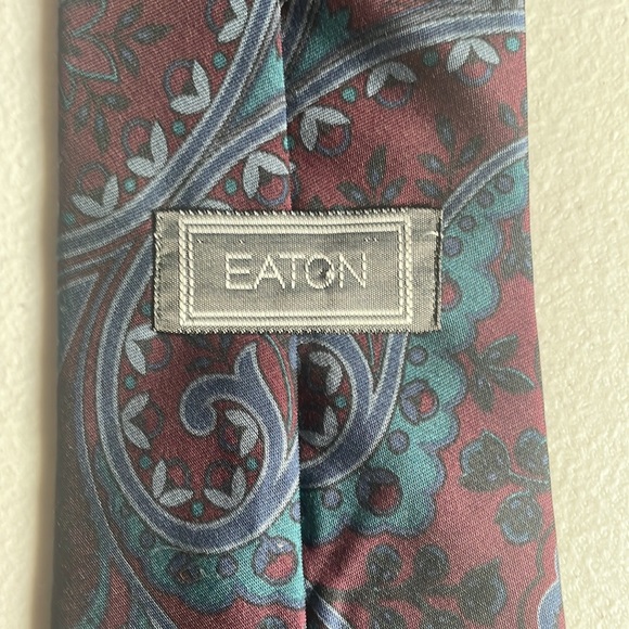 Eaton’s silk Paisley pattern tie - Picture 8 of 8